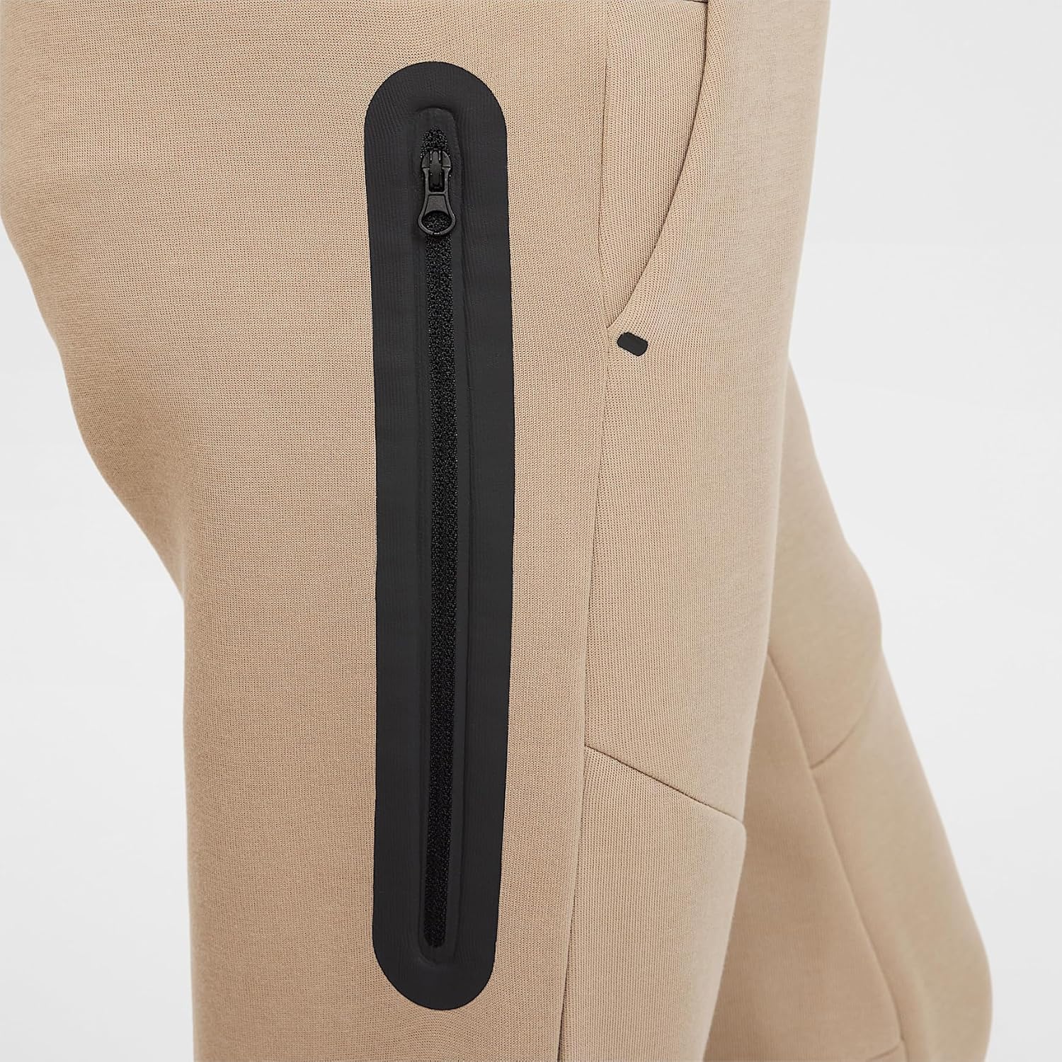 Nike Sportswear Tech Fleece Big Kids' Joggers (HV5869-247, Khaki/Black/Black) Size Large