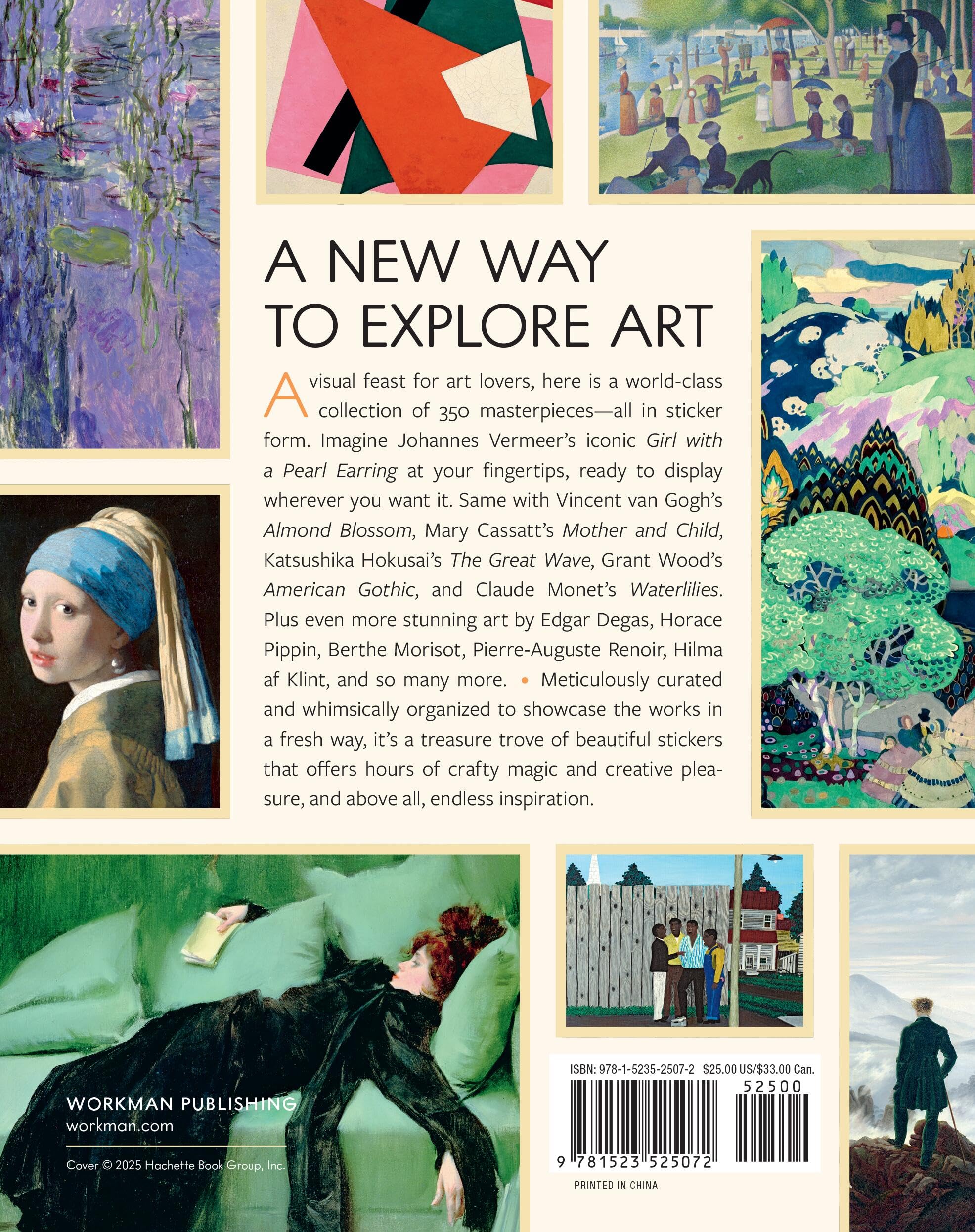 The Art Lover's Sticker Book: 350 Stickers from Artists Throughout History (Workman Adult)
