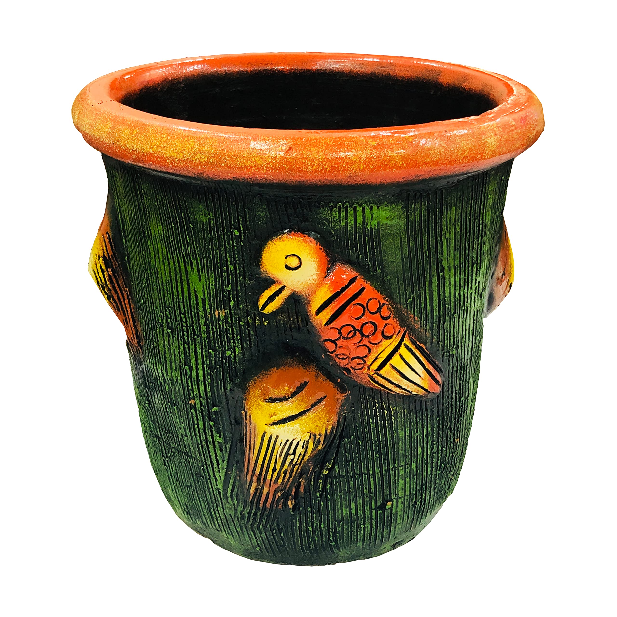 SHOPMEFAST Garden Handcrafted Terracotta Pot, Plant Container, Mitti Gamla for Home Decor,Garden Decor,Office Decor (Size : 9 Inches.) (Multicolor) (B09MHYWM6R) Amazon Price History, Amazon Price Tracker