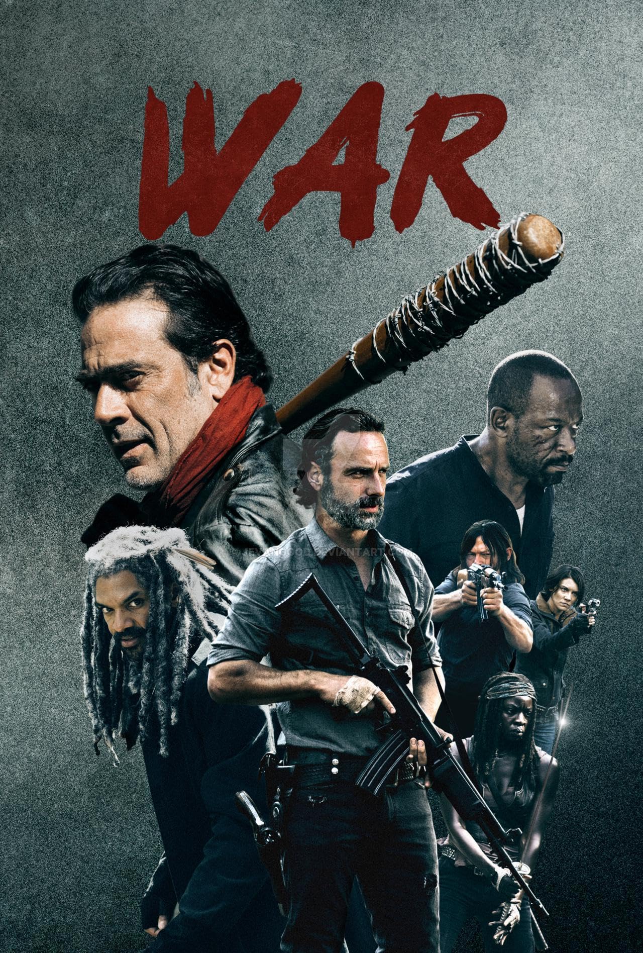 Pixie Posters Multi Colour Walking Dead Style 2 A3 Size Poster Wall Arts
