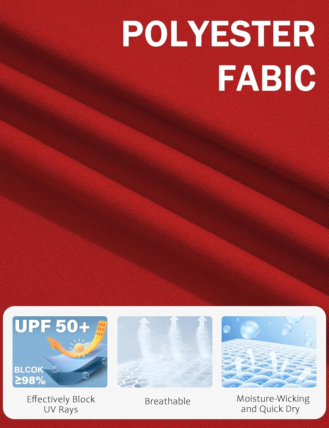 KINSWT Women's UPF 50+ Sun Shirts UV Protection Short Sleeve Rash Guard Swim Shirts Quick Dry Athletic Workout Tops - Image 4