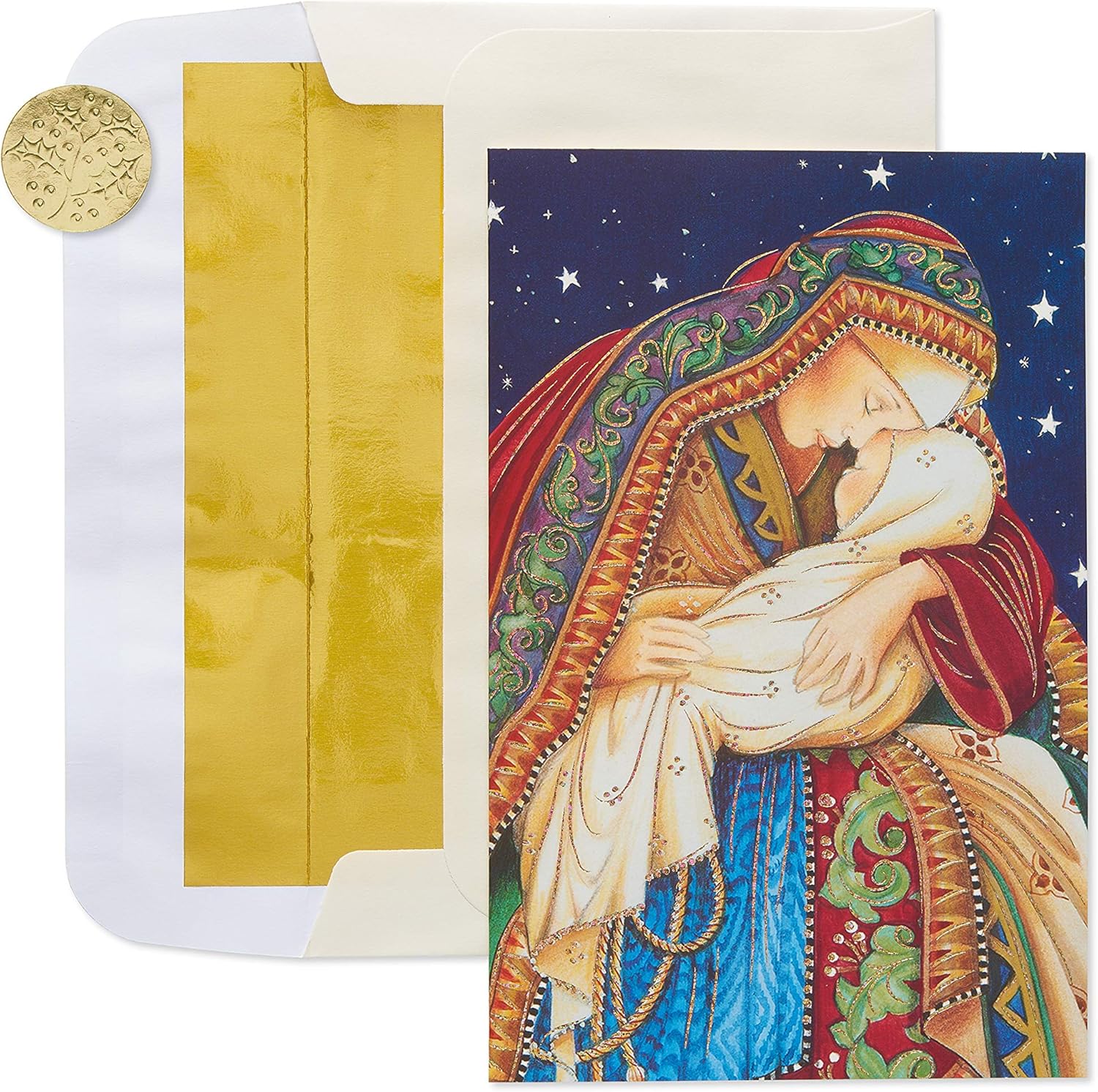 American Greetings Premium Religious Christmas Cards Boxed with Envelopes, Miracle of Christmas, Madonna and Child (14-Count)