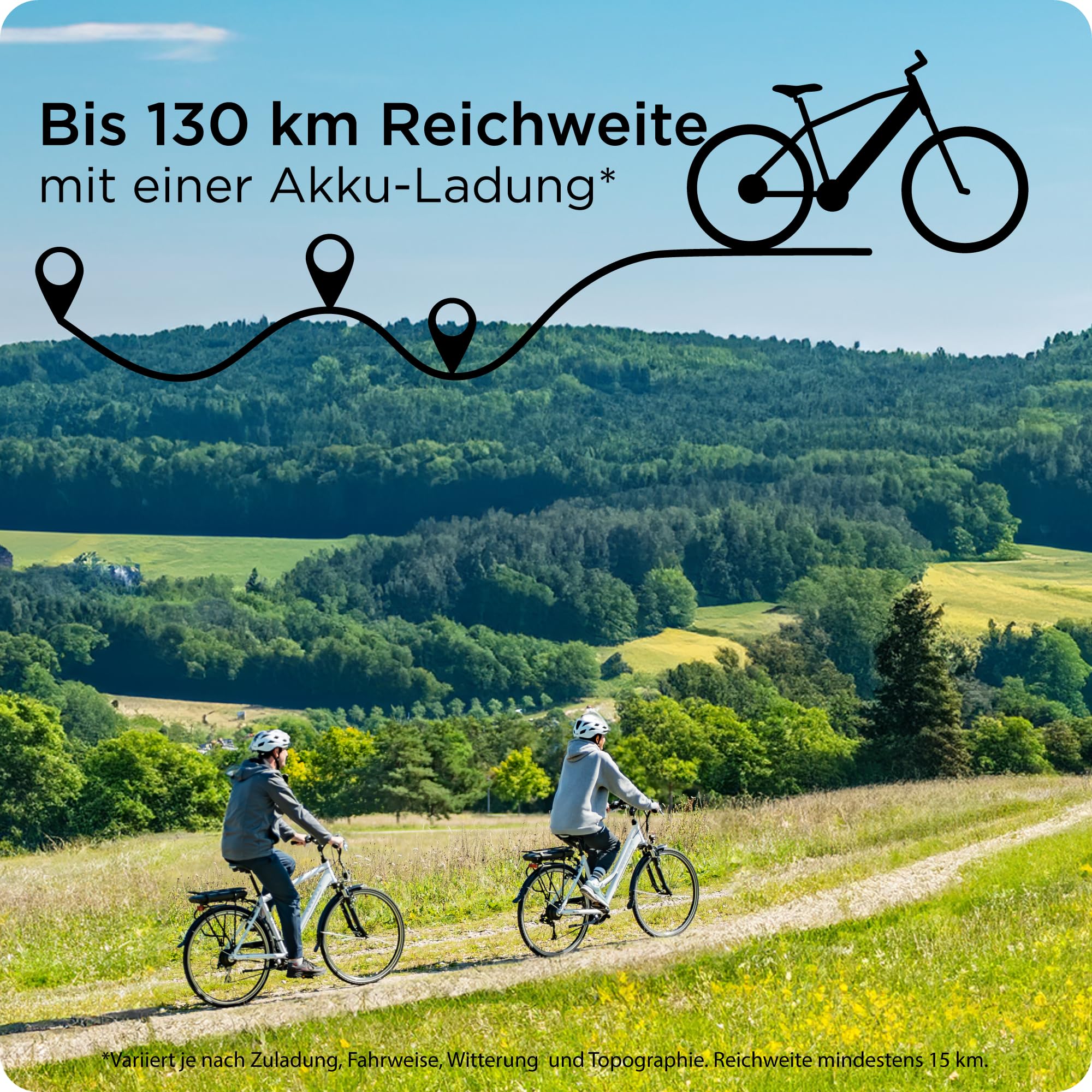 ZÜNDAPP Z802 E Bike Trekking 155-185 cm Fahrrad 21 Gänge, bis 115 km, 28 Zoll Elektrofahrrad mit Beleuchtung und LED Display, Ebike Trekkingrad