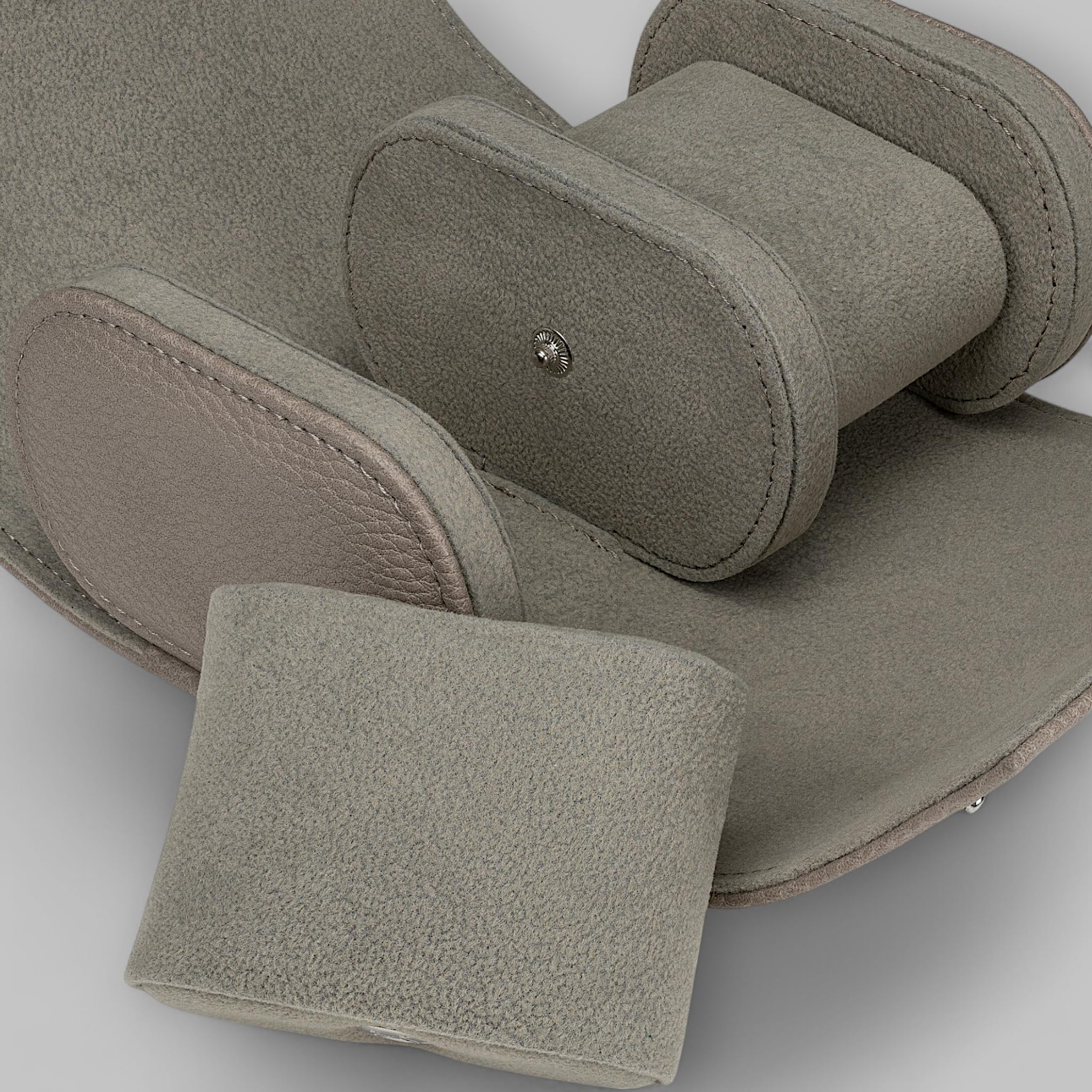 Windrose Reise-Uhrenetui für 2 Uhren Tempora (beige)