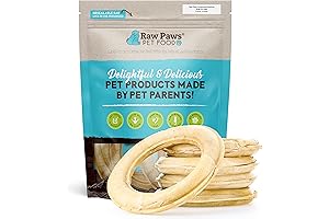 Raw Paws Compressed Rawhide Rings for Dogs