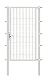 Alberts 646769 Einzeltor Flexo mit Zubehör | verschiedene Breiten und Höhen | feuerverzinkt | Breite 100 cm | Höhe 180 cm