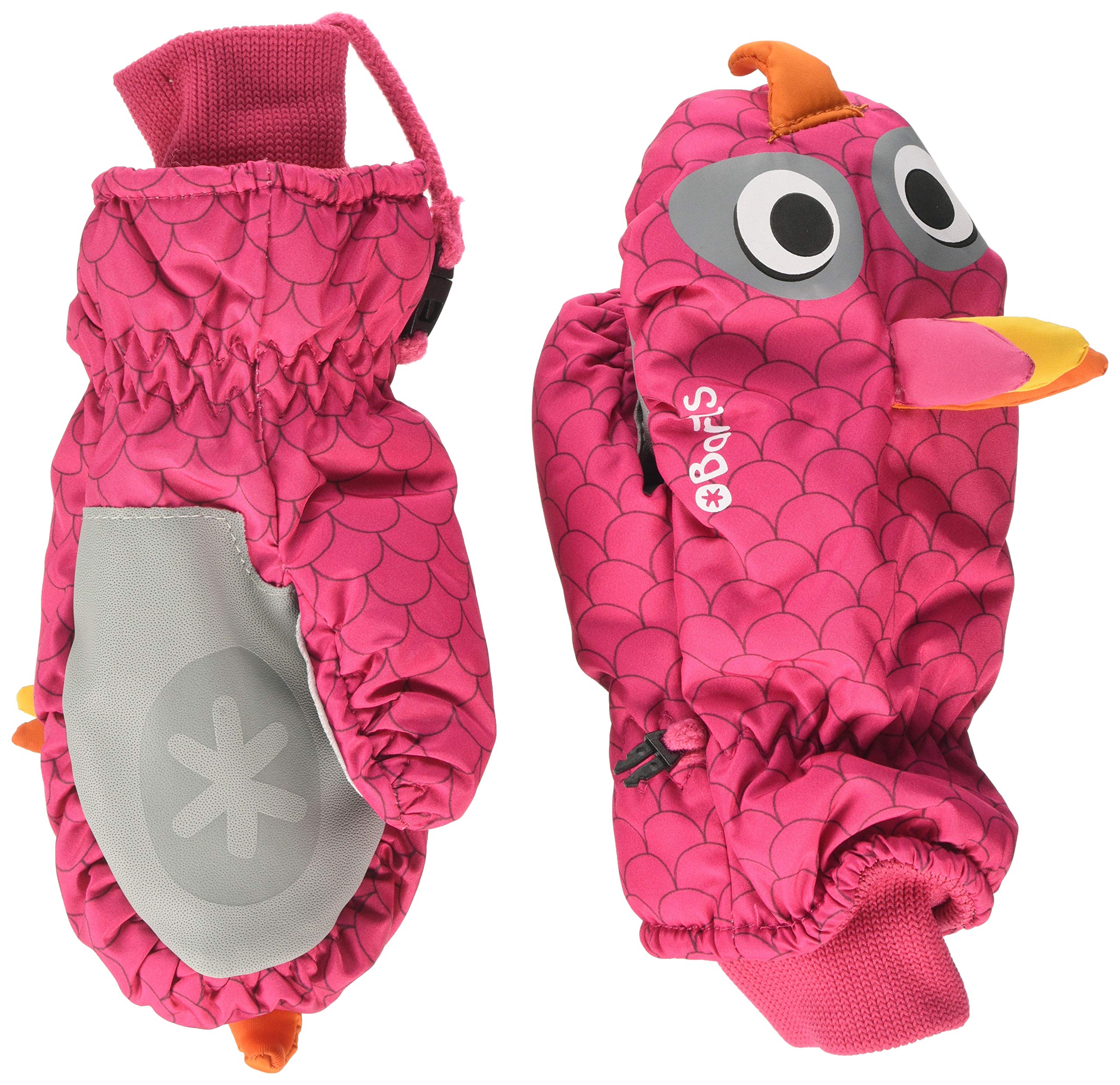 Barts Boys' Nylon Mitts 3D Mittens, Pink (Berry 0026), 3