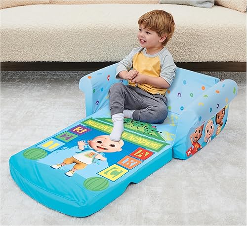 Miniatura 71 de Marshmallow Muebles, Niños 2-en-1 Flip Open Foam Comprimido Sofá, Disney La Sirenita