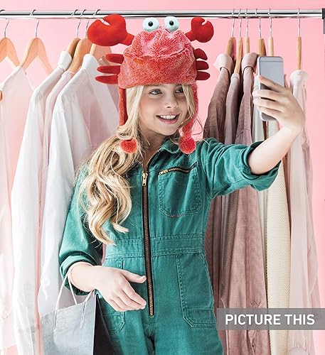 Miniatura 15 de Puzzled Sombrero de felpa de alce marrón, sombrero súper suave y cálido con orejeras, acogedor sombrero de invierno de forro polar para niños