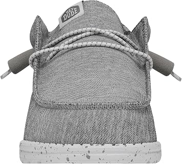 HEYDUDE Men's Wally-Sport Knit Grey Size 12 | Men's Shoes | Men Slip-on Loafers | Comfortable & Light-Weight