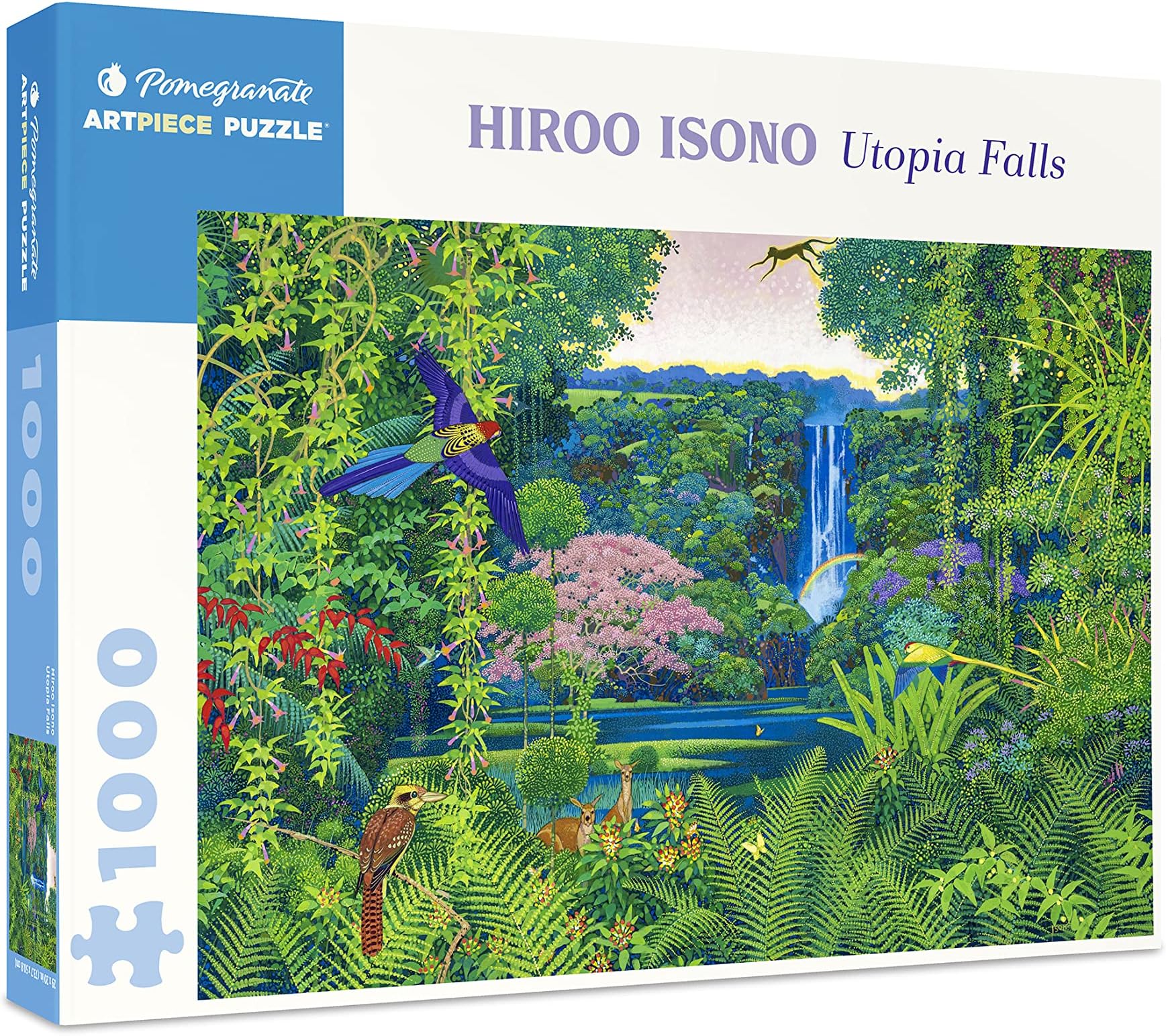 Pomegranate 1000-Piece Jigsaw Puzzle for Adults, Hiroo Isono's Utopia Falls, Matte Finish, Snug Fit