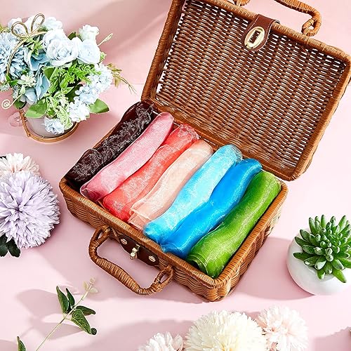 Miniatura 10 de Zhanmai 60 piezas de bufandas cuadradas para danza, bufandas sedosas, bufandas de baile, trucos mágicos, accesorios de rendimiento, bufandas de