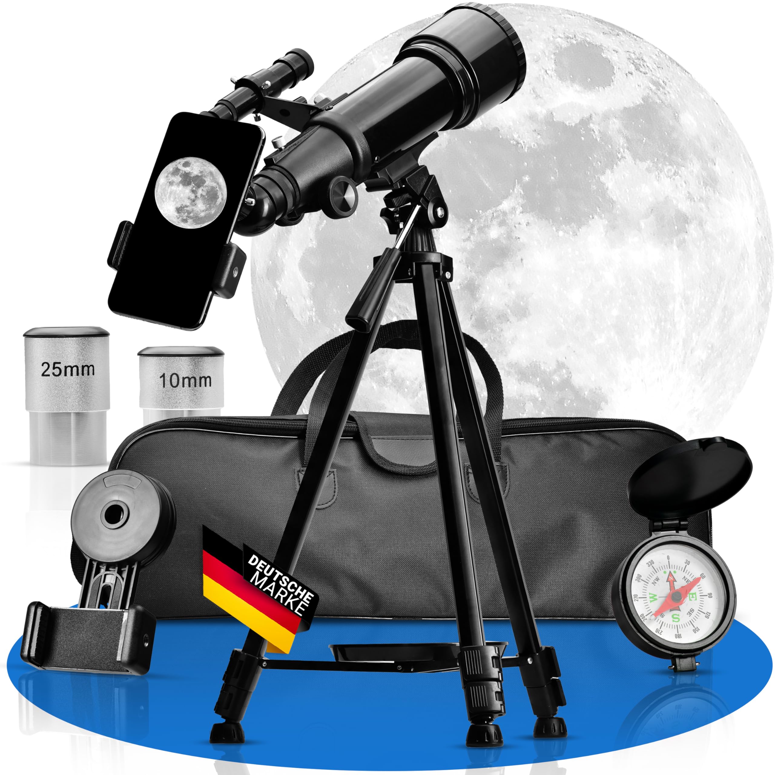 ASTRADA® Teleskop mit Handyhalterung