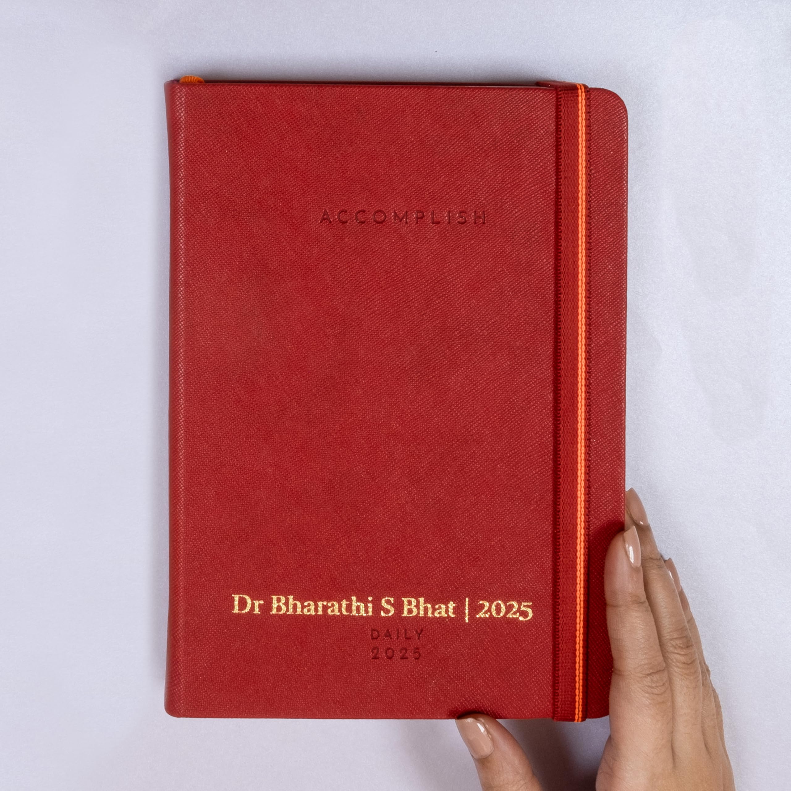 NEORAH - 2026 DATED - Accomplish - Includes Yearly | Monthly | Weekly + Notes Layout with 12 Month Budget + Habit Tracker Wheel | Gratitude Journal - Track Goals , Accomplishments | Things to Do | Passion | Personalise Gift with Name customisation for men & women - Gift for Boys & Girls | Extra Notes | 2026 Productivity Dated Weekly Planner-HARDCOVER [Pen Loop Attachable]