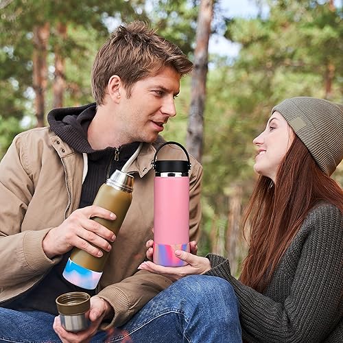 Miniatura 7 de HEYSKAY Protective Flask - Bota de silicona de 12 a 40 onzas para botella de agua Hydro Flask, y compatible con Stanley Tumbler, Yeti, Simple