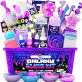 Original Stationery Galaxy Slime Kit - Small, Multicolor, Box - Make Your Own Slime with Glow-in-The-Dark Stars & Glitter Powders - Birthday Gifts for Girls Ages 8-12