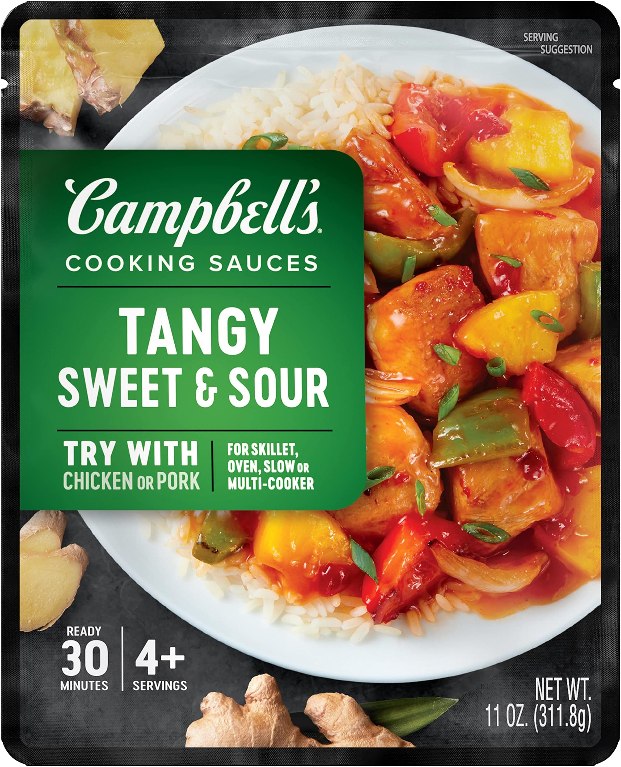 Cooking Sauces, Tangy Sweet and Sour, 11 Oz Pouch