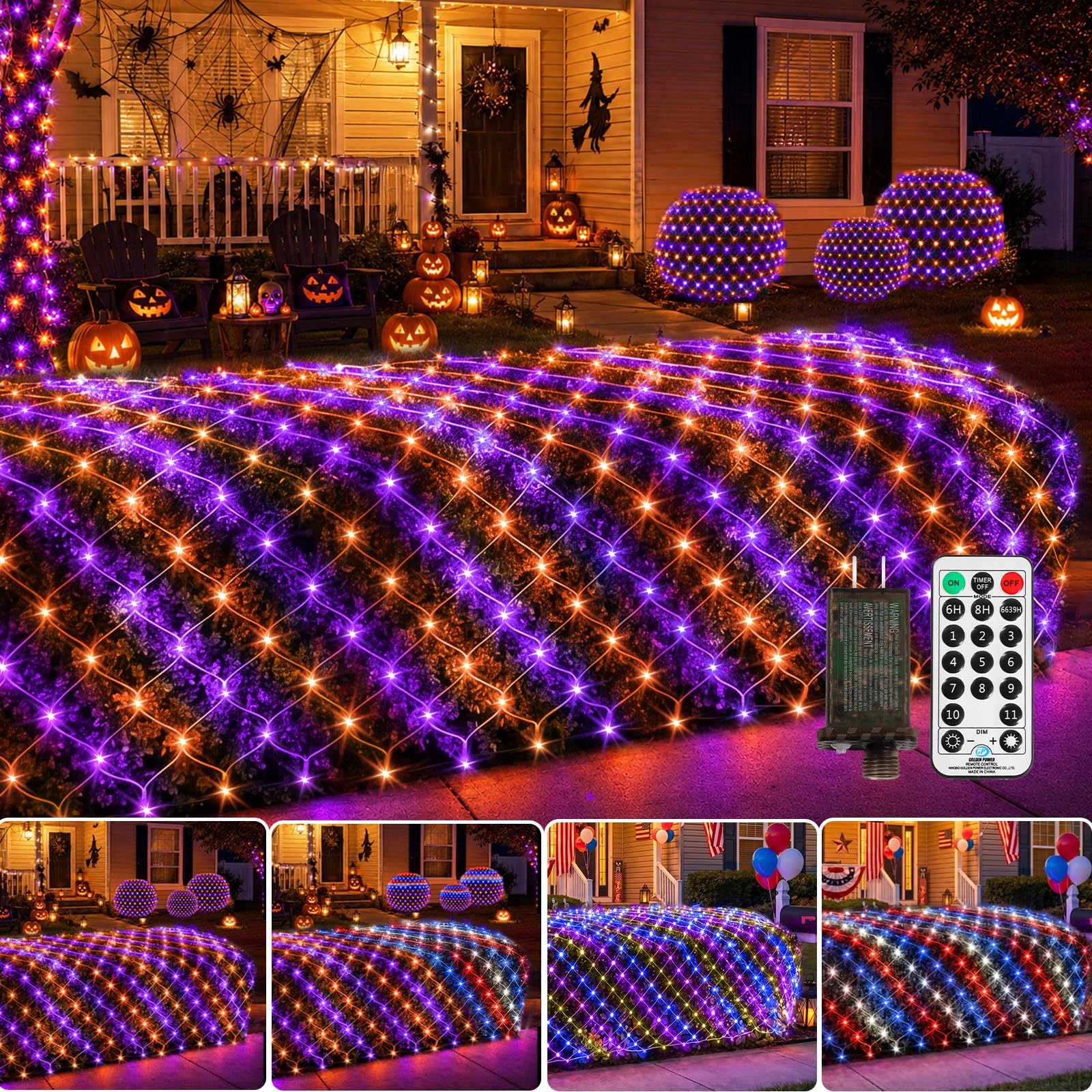 HELESIN Halloween Net Lights