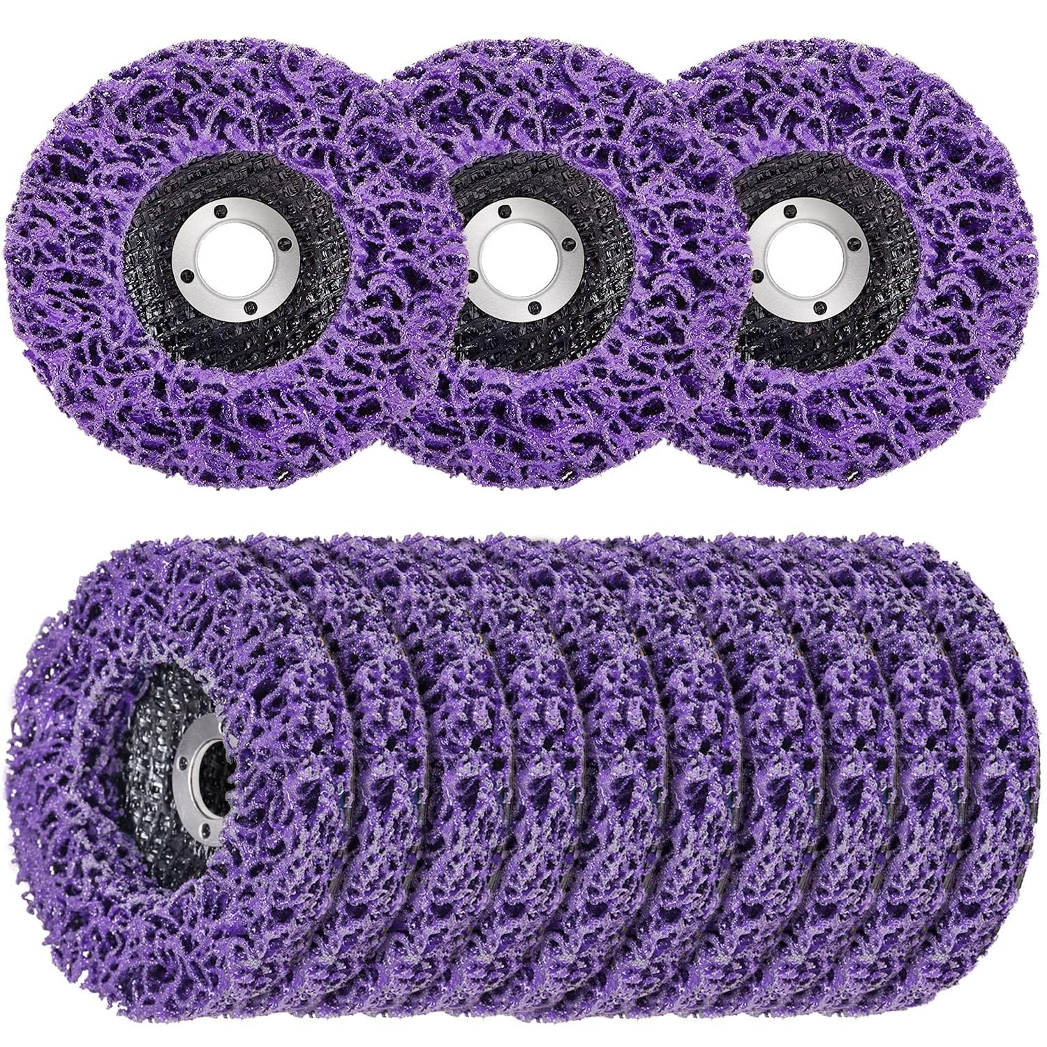 THE WHITE SHOP10 Pack Strip Discs Rust Remover Wheel Stripping Wheel for Angle Grinder Paint Strip Wheel Quick Abrasive Discs Rust, Oxidation, Paint Remover(100X16)