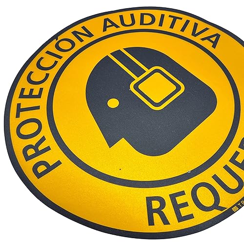 Vista 30 de TRADESAFE Adhesivo antideslizante para el suelo del área del casco español – Señal de precaución del Área de USO De Cascos, letrero de vinilo