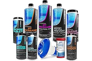 Aquadoc Bromine Hot Tub Starter Kit for Spas, Provides Complete Spa Maintenance...