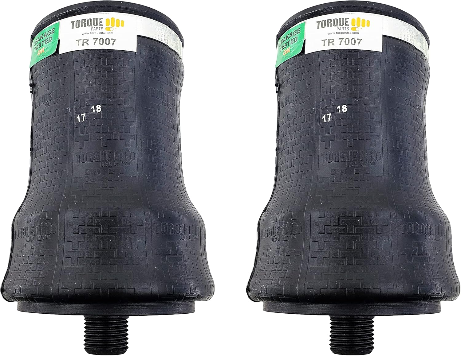 2 pack of TORQUE Cab Air Sleeper Bag Spring for Select Mack Trucks (Replaces Firestone 7007, W02-358-7007, Mack 227QS34, Goodyear 1S6-067) (2 x TR7007)