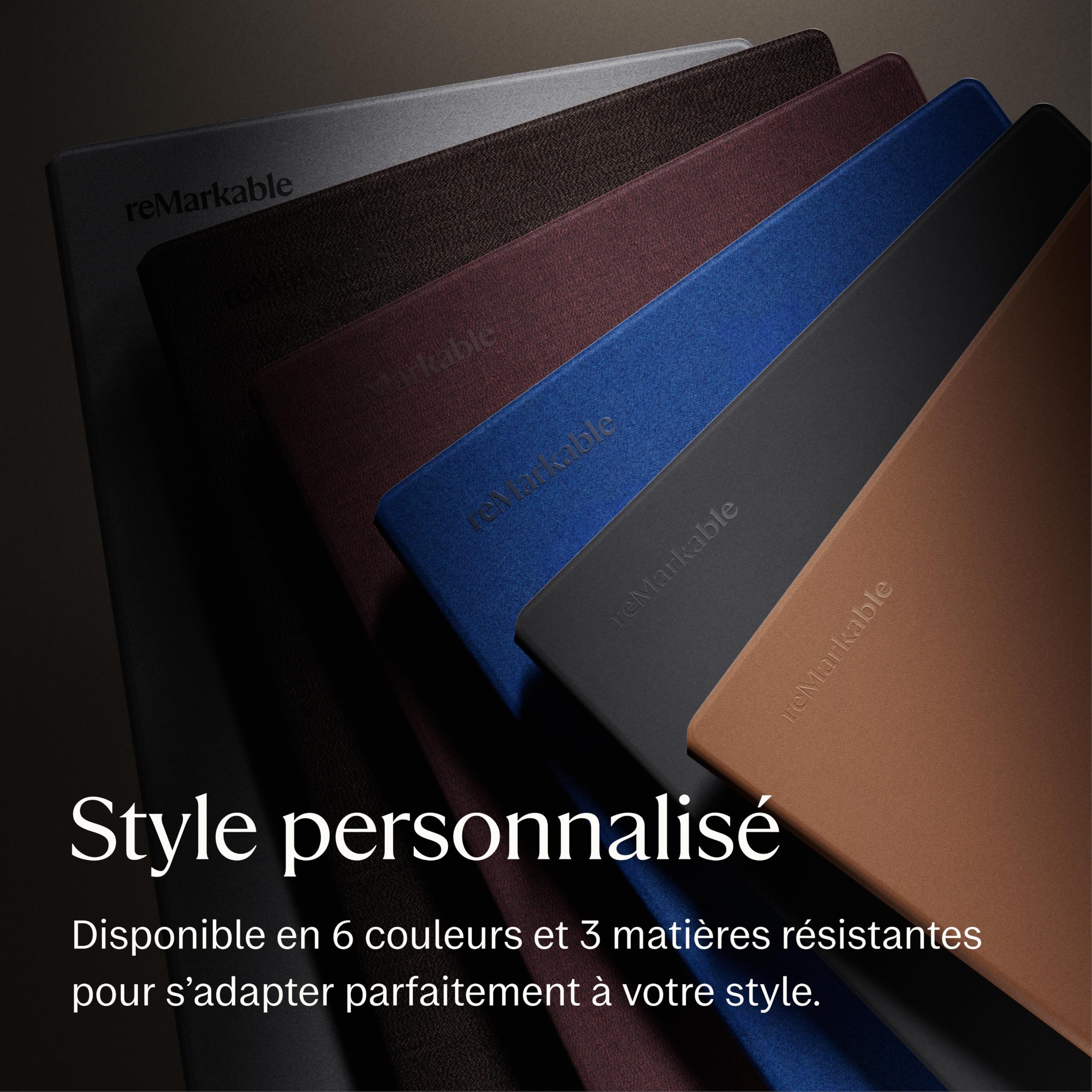 reMarkable Book Folio | Housse polymère pour Tablette reMarkable Paper Pro | Gris