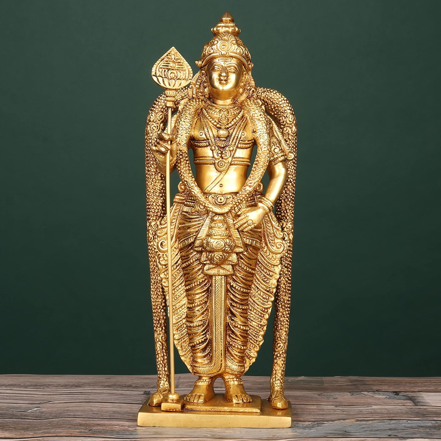 Buy SHIVIKA Brass Lord Kartikeya Kumaraswamy Idol Lord Murugan