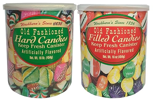 Washburn Old Fashioned Hard Candies and Filled Candies 16 Oz.