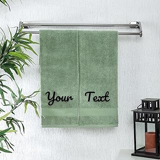 Personalized Towels - Customized Turkish Cotton Towel Set, Monogrammed Towels with Initials, Name & Embroidery, Idea for Weddings, Bridal Showers, Anniversaries, Housewarming, New Home
