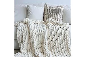 Chenille Chunky Knit Blanket Throw: Comfort At Its Finest