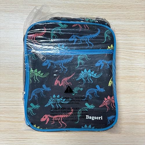 Miniatura 3 de Bagseri Lonchera para niños, lonchera aislada para niños, bolsa térmica portátil reutilizable para niños pequeños, para la escuela, forro resistente