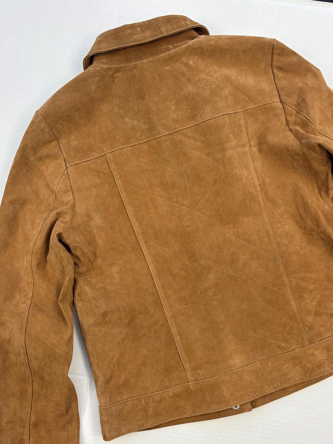 Nicole Miller Women's Genuine Leather Jacket With Zip-Front and Turn-Down Collar in Perforated Suede or Leather Sizes S–XL - Image 3