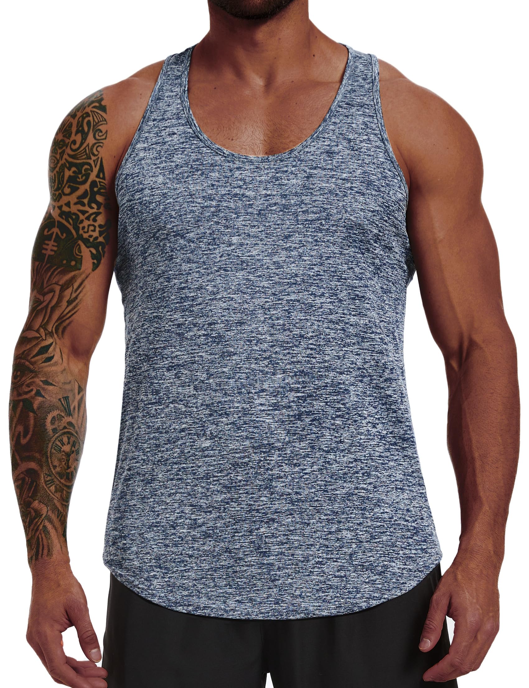 Camiseta Tirantes Hombre Gimnasio Running Fitness Chaleco Sin Mangas Secado Rápido Entrenamiento Deportivo S-3XL — view 10