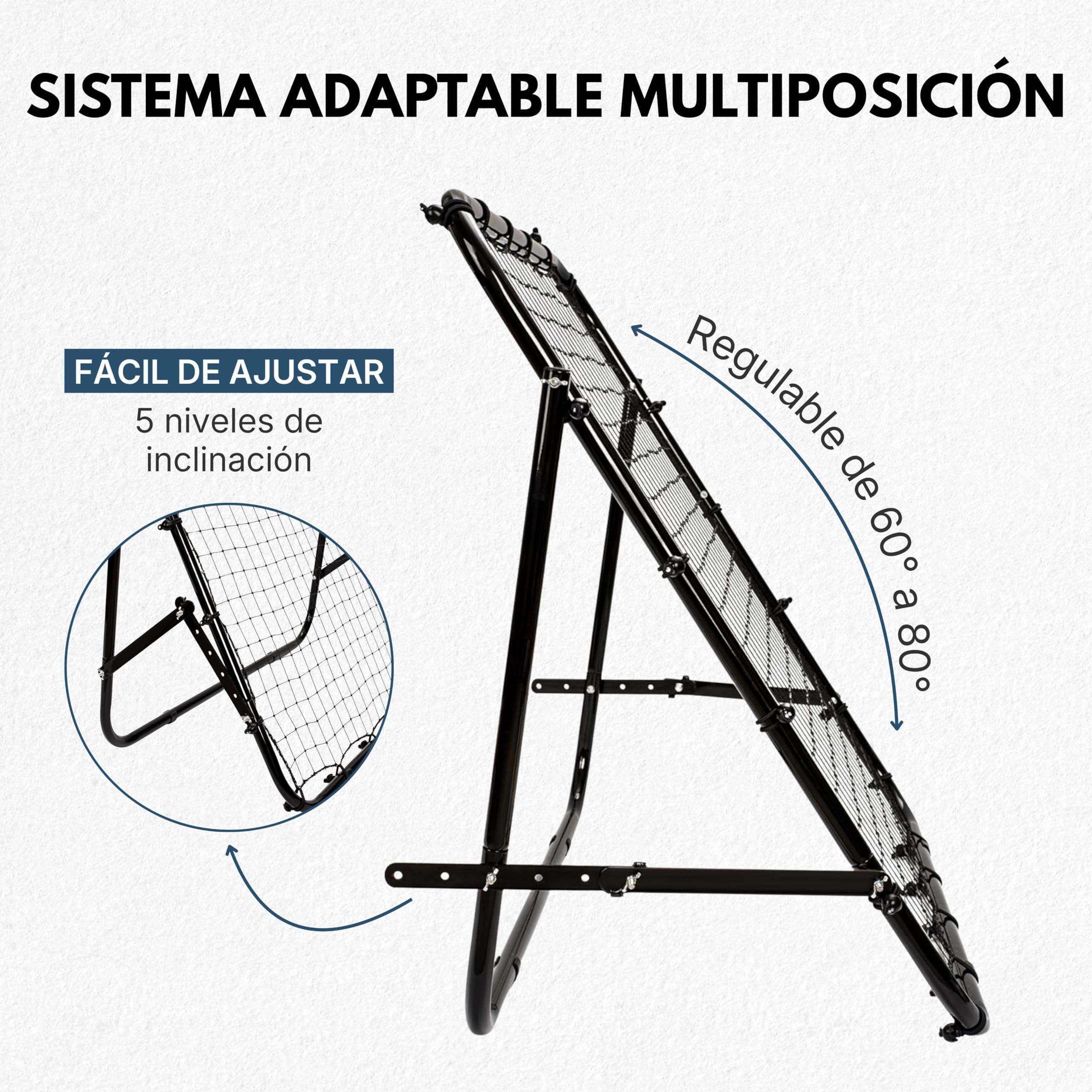 Red de Rebote Ajustable para Fútbol