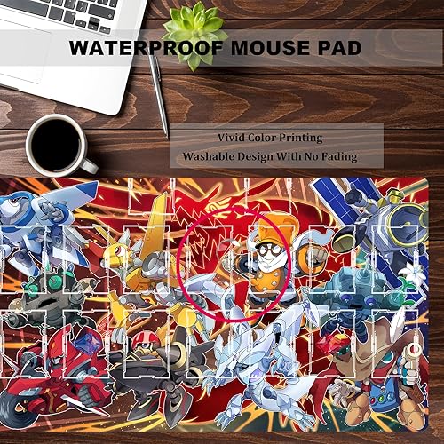 Vista 21 de ygo playmat - Alfombrilla para competición de videojuegos, carpeta de tarjetas de 23.6 x 13.7 pulgadas Vencer el alma 1,Azamina Hamartia,Acceso a