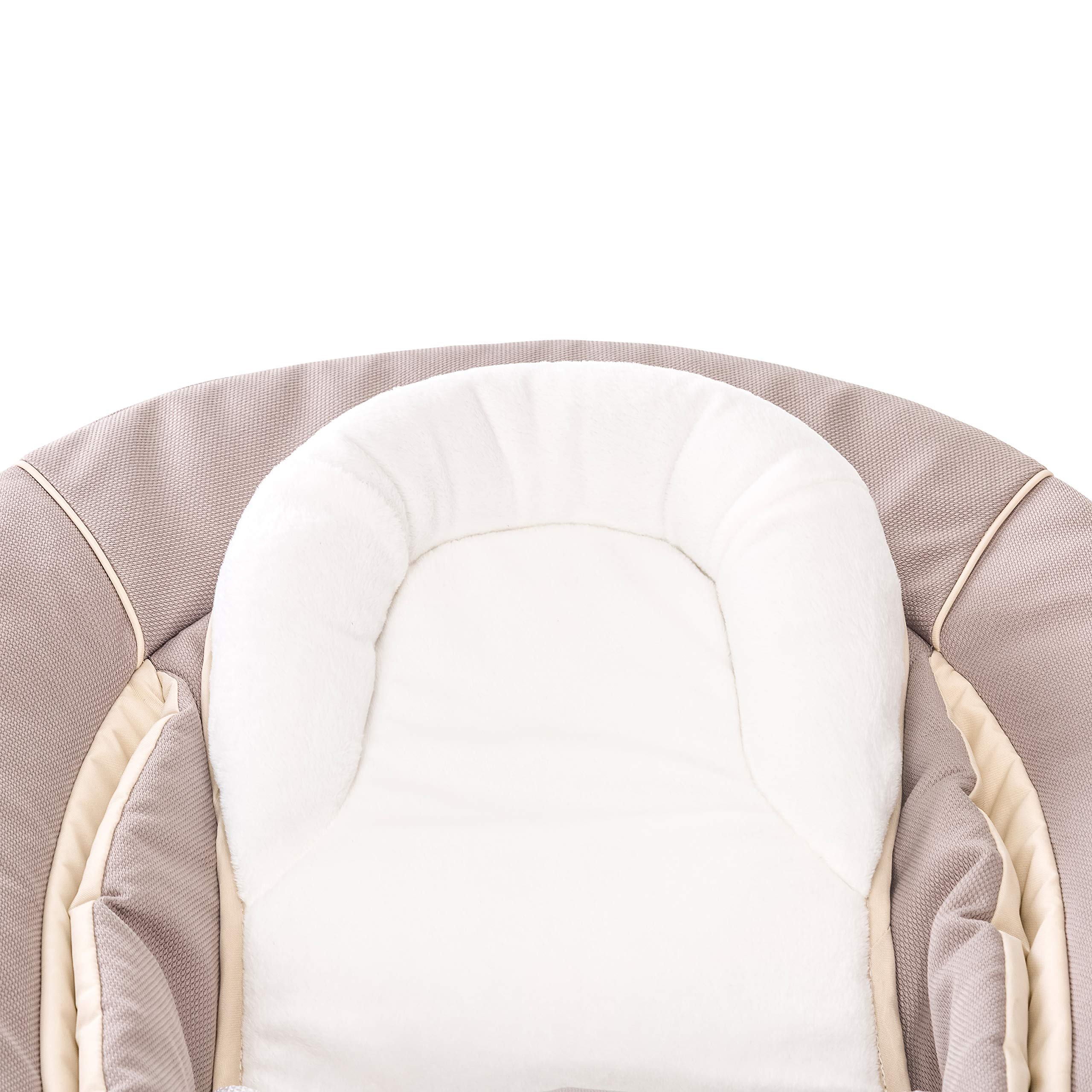 hauck Alpha Bouncer 2in1, Beige - Sdraietta Neonato con Base Dondolo Compatibile con Seggioloni Pappa Alpha+ e Beta+ - da 0 Mesi fino a 9 kg - con Cintura a 3 Punti e Riduttore di Seduta