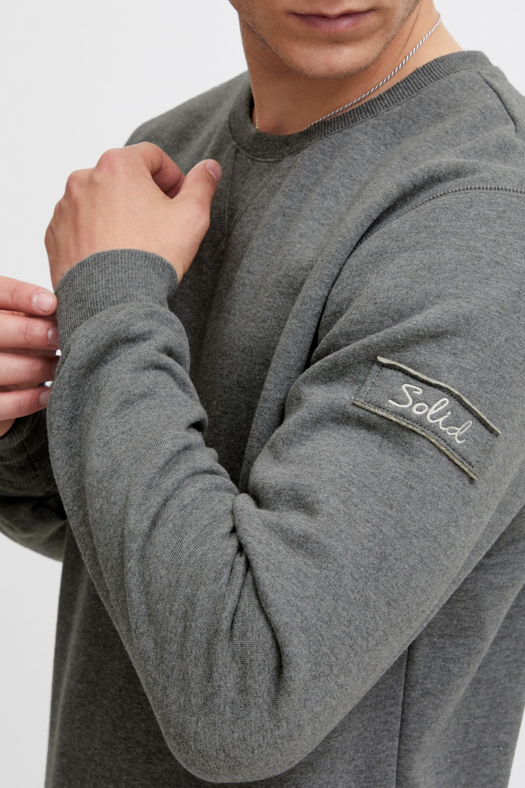 !Solid Trip Jersey Sudadera Suéter para Hombre con Cuello Redondo con Forro Polar Suave Al Tacto