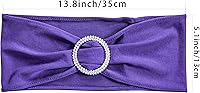 Vista 5 de Obstal 50 cintas elásticas de elastano para sillas de recepción de boda, bandas elásticas universales para sillas con hebilla deslizante