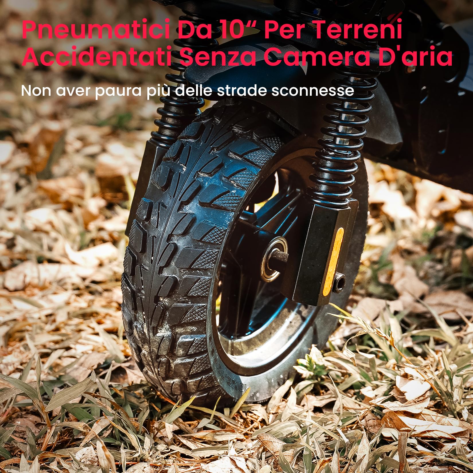 iScooter iX4 Monopattino Elettrico Adulto, Batteria da 15AH, Autonomia Massima di 50 KM, 10" Monopattino Elettrico Pieghevole, App, Carico 150 KG, Manubrio Regolabile, Sospensione Quadrupla