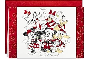 Disney Holiday Boxed Christmas Cards (16 Cards and 17 Envelopes)