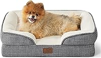 Vista 104 de Bedsure - Cama ortopédica mediana para perros, sofá cama impermeable para perros medianos, espuma de soporte con funda extraíble y lavable, forro