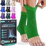 Modvel Foot & Ankle Brace Socks for Sprained Ankle Compression Sleeve - Plantar Fasciitis Relief Brace, Foot Support for pain Women & Men - Tendonitis & Arthritis Feet Sleeve, Stabilizing Ankles Wrap