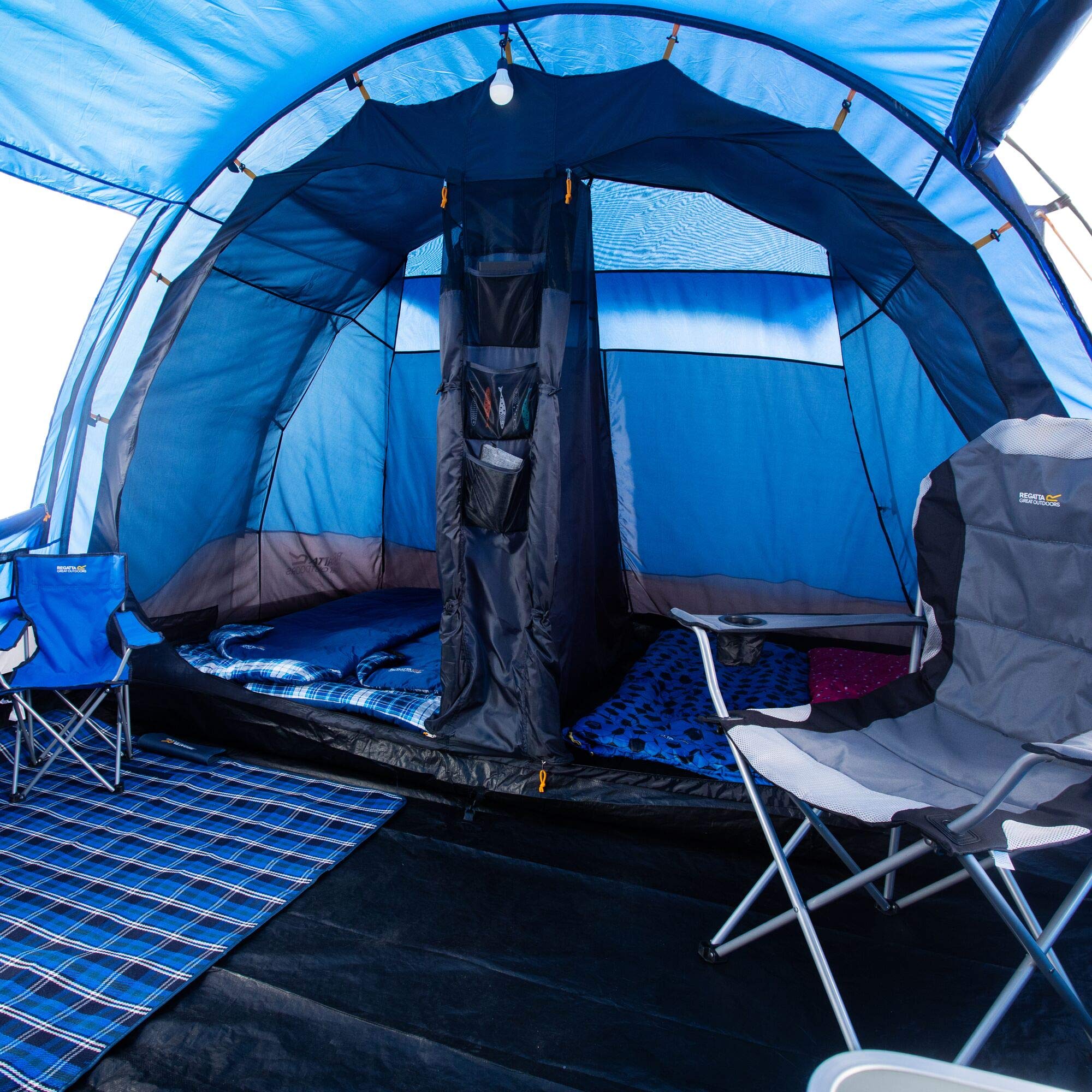 Regatta Karuna 6 Person Family Tunnel Tents Unisex Adult Nautic/Laser Sports & Outdoors