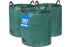 3-Pack 137 Gallons Reusable Yard Waste Bags