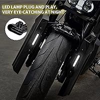 Vista 3 de Cubierta protectora de choque para Sportster S 1250 21-23, protector de choque lateral frontal negro vívido panel decorativo marco frontal cubierta