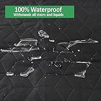 Vista 8 de ARGA - Protector impermeable para asiento de automóvil para perro, incluye cinturón de seguridad para cachorros, bolsa de mano, acceso a la consola