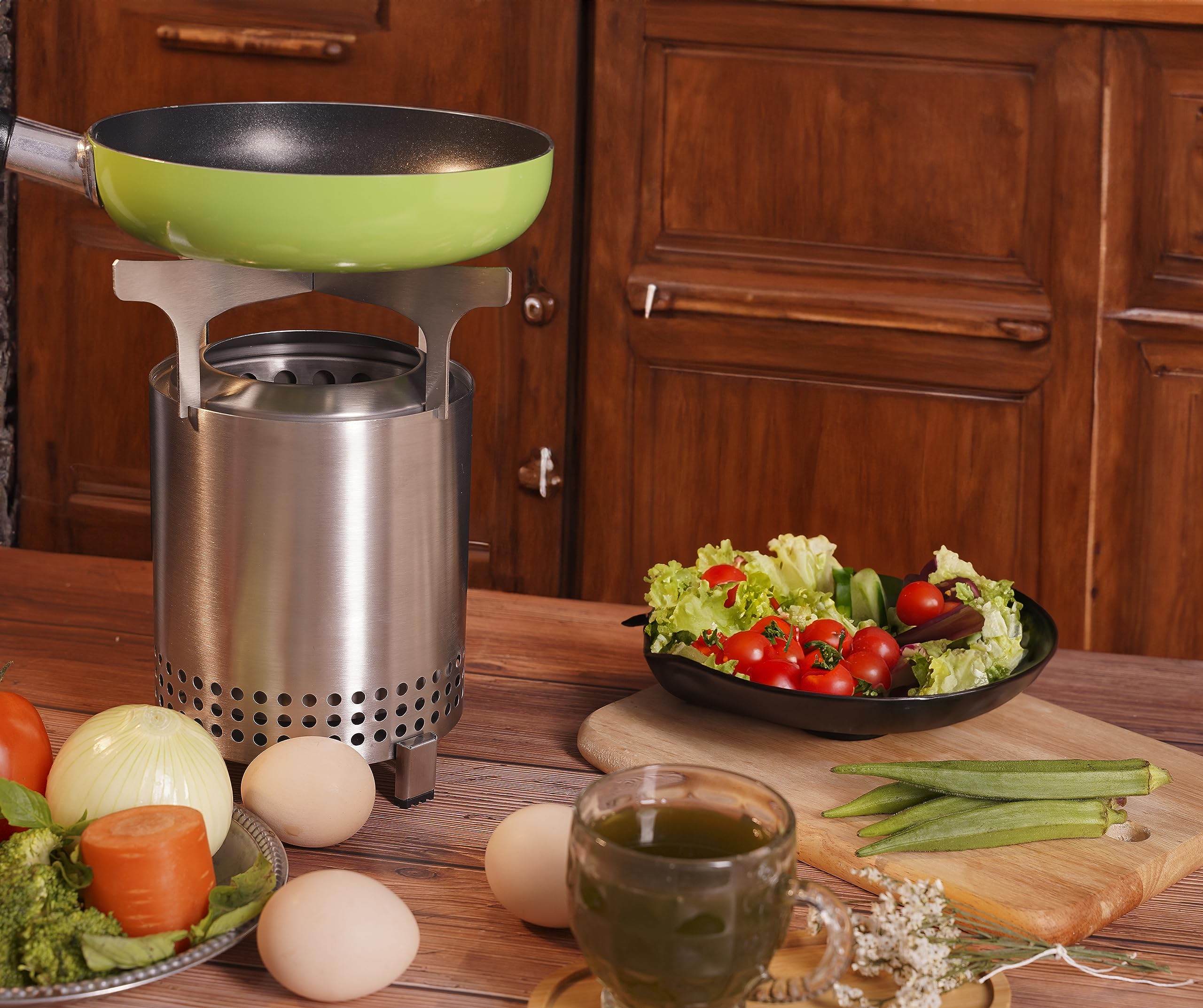 Amazon.com: Cooking Tool for Solo Stove Mesa.Transfer from Solo Stove Table  to Cooking. Replace for cooking ring Solo Stove Titan. Suitable for all  pots and pans (MESA or TITAN) : Patio, Lawn