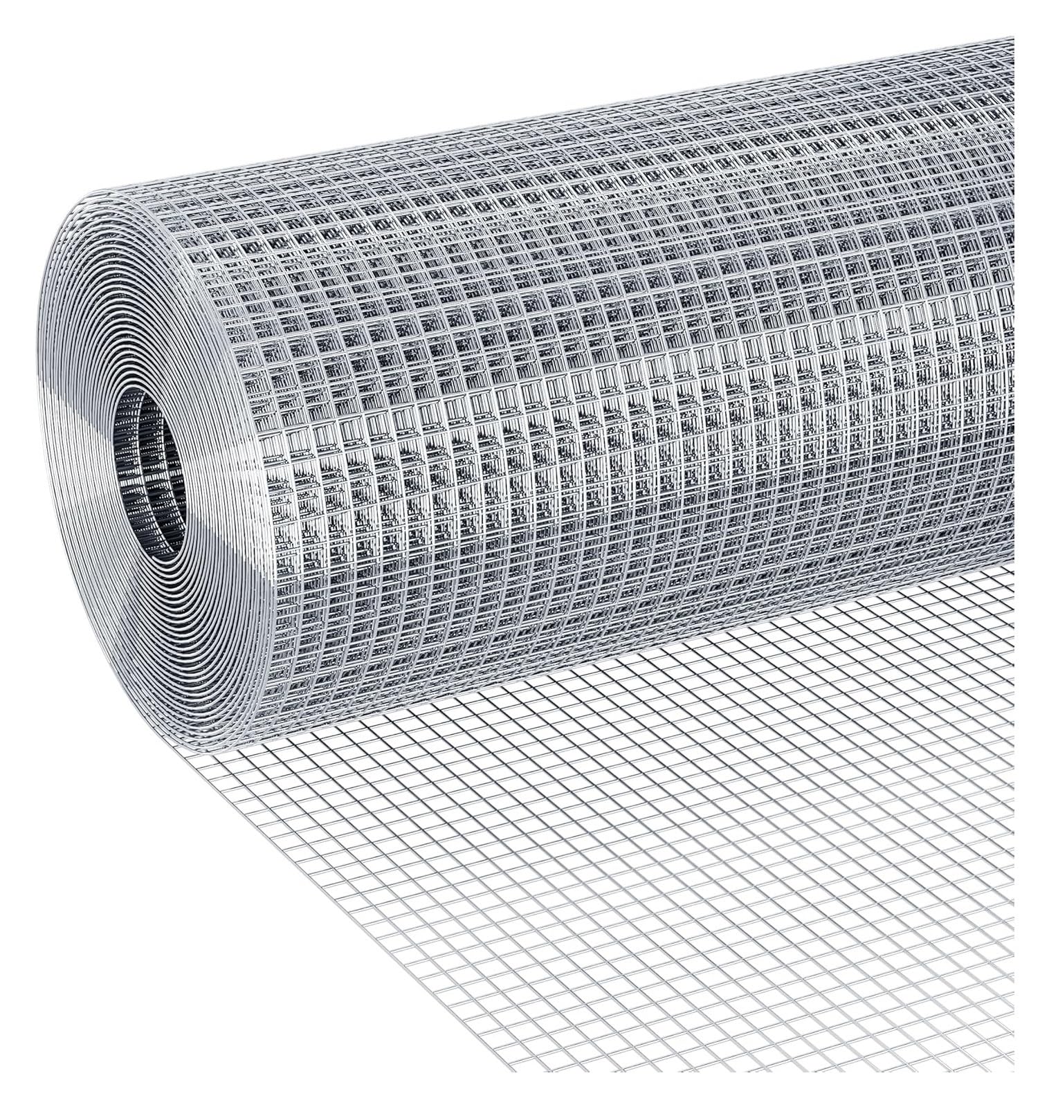 ZCXMNL 20 Gauge Hardware Cloth 6mm Hole - 304 Stainless Steel Welded Wire, Chicken Fencing, Mesh Roll, Fence, Garden, Rodent Barriers(1x12m)
