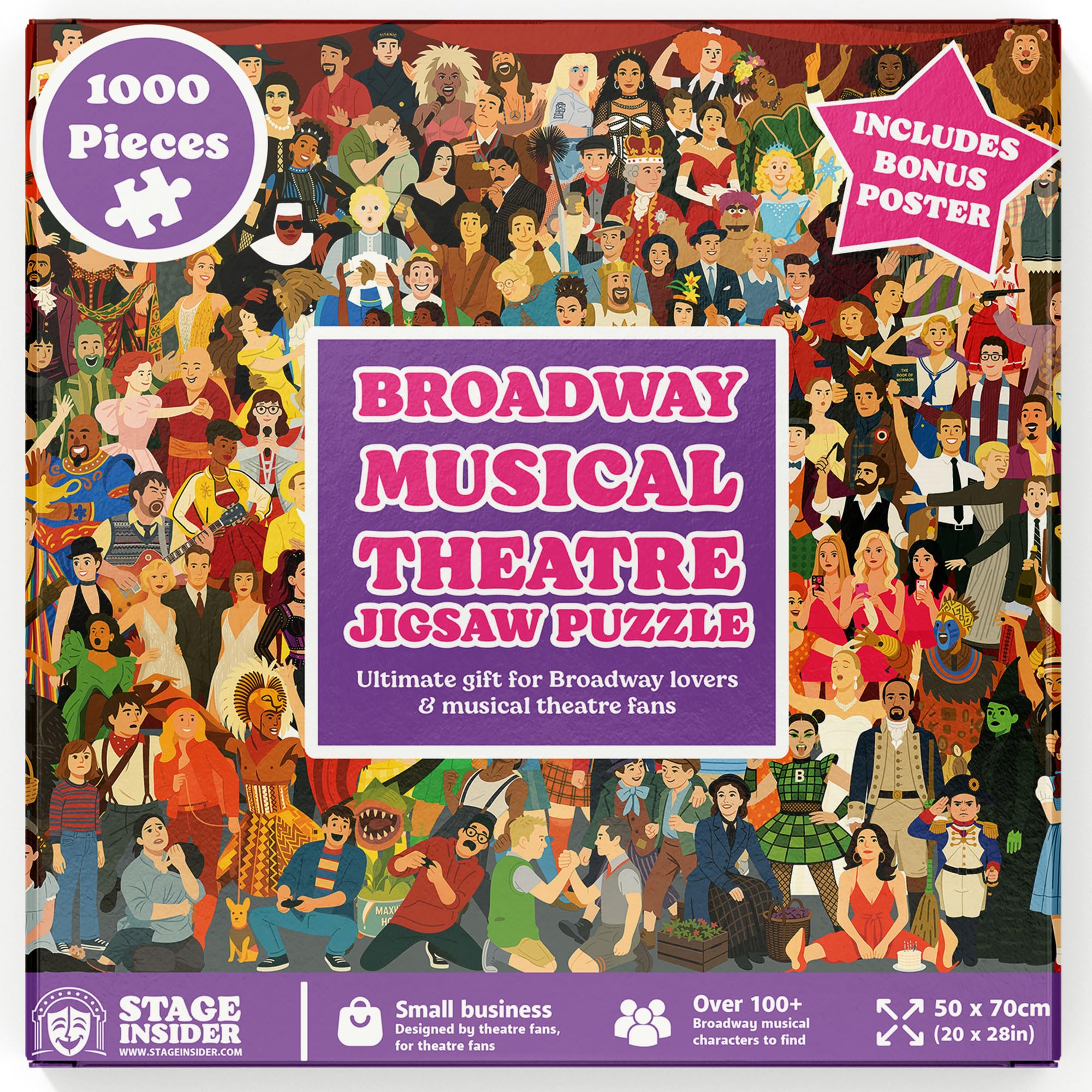 Broadway Musical Theatre Jigsaw Puzzle - 1000 Piece: Gift for Musical Theatre Fans & Broadway Lovers
